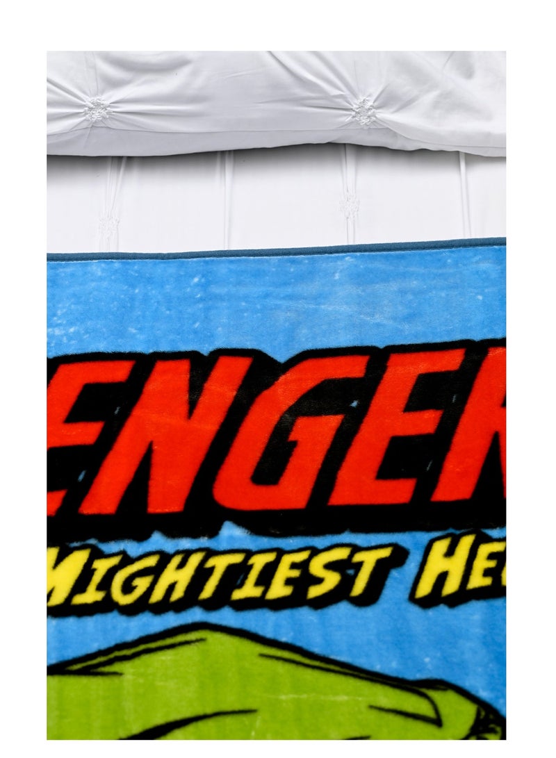 Avengers Raschel Blanket – Ultra-Soft, Lightweight 100% Polyester – MultiColour - Image 4